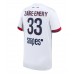 Maillot de foot Paris Saint-Germain Warren Zaire-Emery #33 Extérieur vêtements 2025-26 Manches Courtes